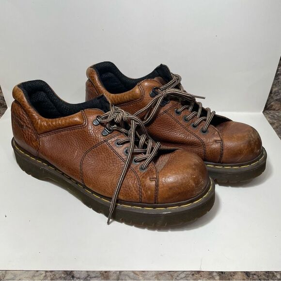 Dr. Martens Brown Leather Platform Oxford Shoes main image 13